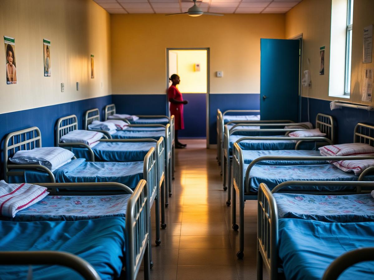 Paediatric ward with child-friendly detail